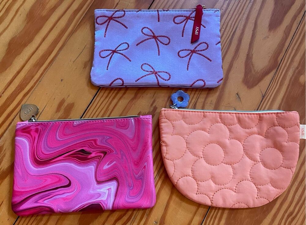 Assorted IPSY Glam Bags and Cosmetic Pouches